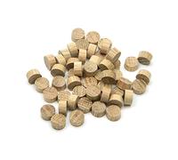 Oakcrafts - 12.7mm - 1/2" Oak Flat Head End Grain Plug - Pack of 25