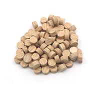 Oakcrafts - 12mm Oak Flat Head Cross Grain Plug - Pack of 100