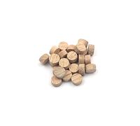 Oakcrafts - 12mm Oak Flat Head Cross Grain Plug - Pack of 25
