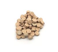 Oakcrafts - 12mm Oak Flat Head Cross Grain Plug - Pack of 50