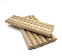 Oakcrafts - 16mm Oak Dowel 200mm Length - Pack of 10 Dowels