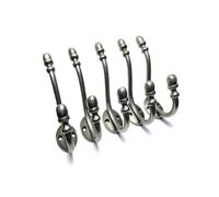 Oakcrafts - Antique Acorn Design Cast Iron Coat Hook - 5" / 130mm - Pack of 5 Hooks