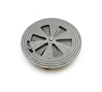Oakcrafts - Antique Cast Iron Adjustable Sliding Round Air Vent - 150mm