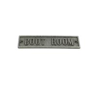 Oakcrafts - Antique Cast Iron Boot Room Plaque - 200mm X 45mm