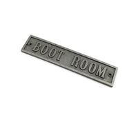 Oakcrafts - Antique Cast Iron Boot Room Sign - Vintage Style - 200mm x 45mm