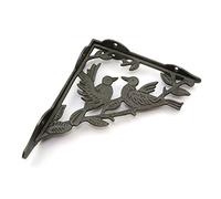 Oakcrafts Antique Cast Iron Decorative 2 Bird Shelf Brackets - Pair - 180mm x 210mm