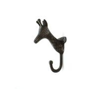 Oakcrafts - Antique Cast Iron Giraffe Single Hook - 140mm