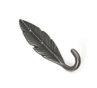 Oakcrafts - Antique Cast Iron Single Feather Coat Hook