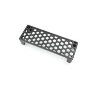 Oakcrafts - Antique Cast Iron Single Honeycomb Air Brick In Satin Black - 235mm X 80mm