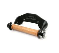 Oakcrafts - Antique Cast Iron Victorian Style Toilet Roll Holder - Epoxy Black Finish