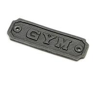 Oakcrafts Cast Iron Gym Door Sign - 106mm x 35mm