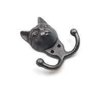 Cast Iron Novelty Cat Coat Hook - 110mm x 100mm