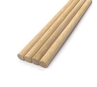 Oakcrafts European Oak Dowel - 1m Long (12.7mm 1/2) - Pack of 4