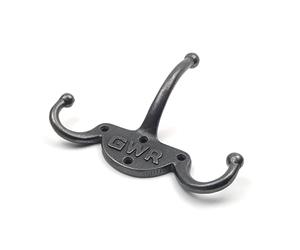Oakcrafts GWR Antique Cast Iron Railway Triple Coat Hook - 160mm x 125mm