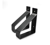 Oakcrafts - Pair Of Antique Cast Iron Celtic Utility Brace Shelf Brackets - 150mm