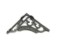 Oakcrafts - Pair Of Antique Cast Iron Covent Garden Shelf Brackets - 150mm X 150mm