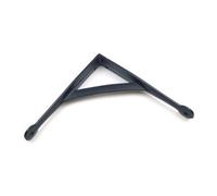Oakcrafts - Pair Of Antique Cast Iron Gallows Shelf Brackets In Epoxy Black Finish - 200mm X 200mm