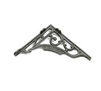 Oakcrafts - Pair Of Antique Cast Iron 'gwr 1833' Shelf Brackets - 180mm X 200mm