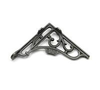 Oakcrafts - Pair Of Antique Cast Iron 'gwr' Railway Shelf Brackets - 150mm X 150mm