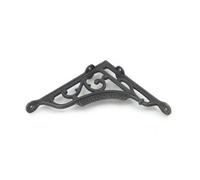 Oakcrafts - Pair Of Antique Cast Iron London Charing Cross Shelf Brackets - 195mm X 180mm