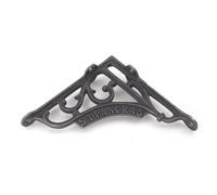 Oakcrafts - Pair Of Antique Cast Iron London St Pancras Shelf Brackets - 150mm X 150mm