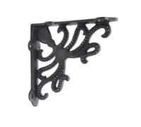 Oackcrafts - Pair of Antique Cast Iron Octopus Shelf Brackets - 125mm x 125mm