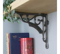 Oakcrafts - Pair of Antique Cast Iron Victorian Style Derbyshire Shelf Brackets