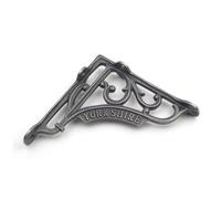 Victorian Style Yorkshire Shelf Brackets Antique Cast Iron - Pair of Brackets 6" x 6"