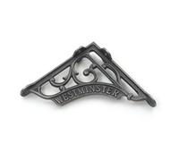 Oakcrafts - Pair Of Antique Cast Iron Westminster Victorian Style Shelf Brackets - 197mm X 180mm