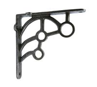 Oakcrafts - Pair of Beverley Antique Cast Iron Shelf Brackets - 150mm x 150mm