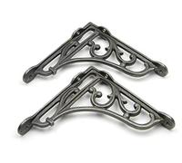 Oakcrafts - Pair of Cast Iron Heritage Shelf Brackets (150mm x 150mm)
