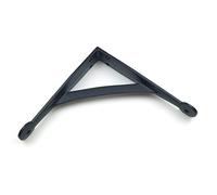 Oakcrafts - Pair of Epoxy Black Gallows Shelf Brackets Antique Cast Iron (7" x 7" / 175mm x 175mm)