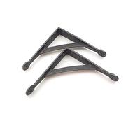 Oakcrafts - Pair of Gallows Shelf Brackets Antique Cast Iron - 150mm x 150mm