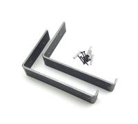 Oakcrafts - Pair Of Lipped Edge Scaffold Board Shelf Brackets U Style - 150mm X 230mm