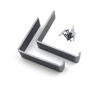 Oakcrafts - Pair Of Lipped Scaffold Board Shelf Brackets U Style - 150mm X 150mm