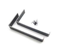 Oakcrafts - Pair Of Lipped Scaffold Board Shelf Brackets U Style - 150mm X 300mm