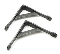 Oakcrafts - Pair of Shelf Brackets Gallow Style Antique Cast Iron (6" / 150mm)