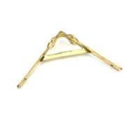 Oakcrafts - Pair Of Solid Brass Gallows Style Shelf Brackets - 175mm X 175mm