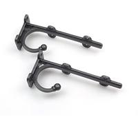 Oakcrafts - Shelf Bracket Hook TRANBY Antique Iron 6" / 150mm - Pair of Brackets
