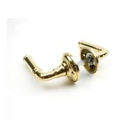 Oakcrafts - Solid Brass Lever Handle on Rose