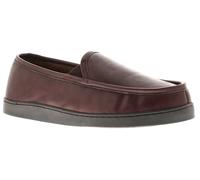 Oakdale Stuart Mens Moccasin & Full Slippers Brown, 6