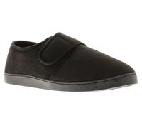 Oakdale Wayne Mens Moccasin & Full Slippers Black, 7