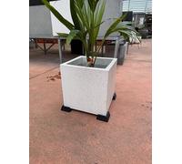 OAKENZ Gray Corner Planter Feet (4 Pack) - Raised Supports for Square & Rectangular Planter Boxes, Deck & Patio Protection, UV-Stable Recycled Material, Made in New Zealand