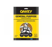 Oakey Glasspaper Sandpaper Assorted Grit Pack of 5