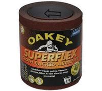 Oakey Cloth Backed Abrasive Roll 115mm x 5m 80 Grit Medium