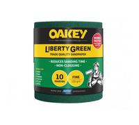 Oakey Liberty Green Aluminium Oxide Paper Roll Multi Colour (115mm X 10M Fine 120G)