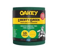 OAKEY Liberty Green Sanding Roll 115mm x 10m Extra Coarse 40G OAK33219