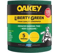 Oakey Liberty Green Sanding Roll 115mm x 5m Medium 80G