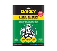 Oakey Liberty Green Sanding Sheets 230 x 280mm (Pack of 3 Assorted Grit)