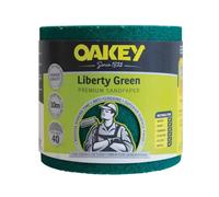 OAKEY Sanding Roll Liberty Green Extra Coarse 40G 115mm x 10m OAK33219